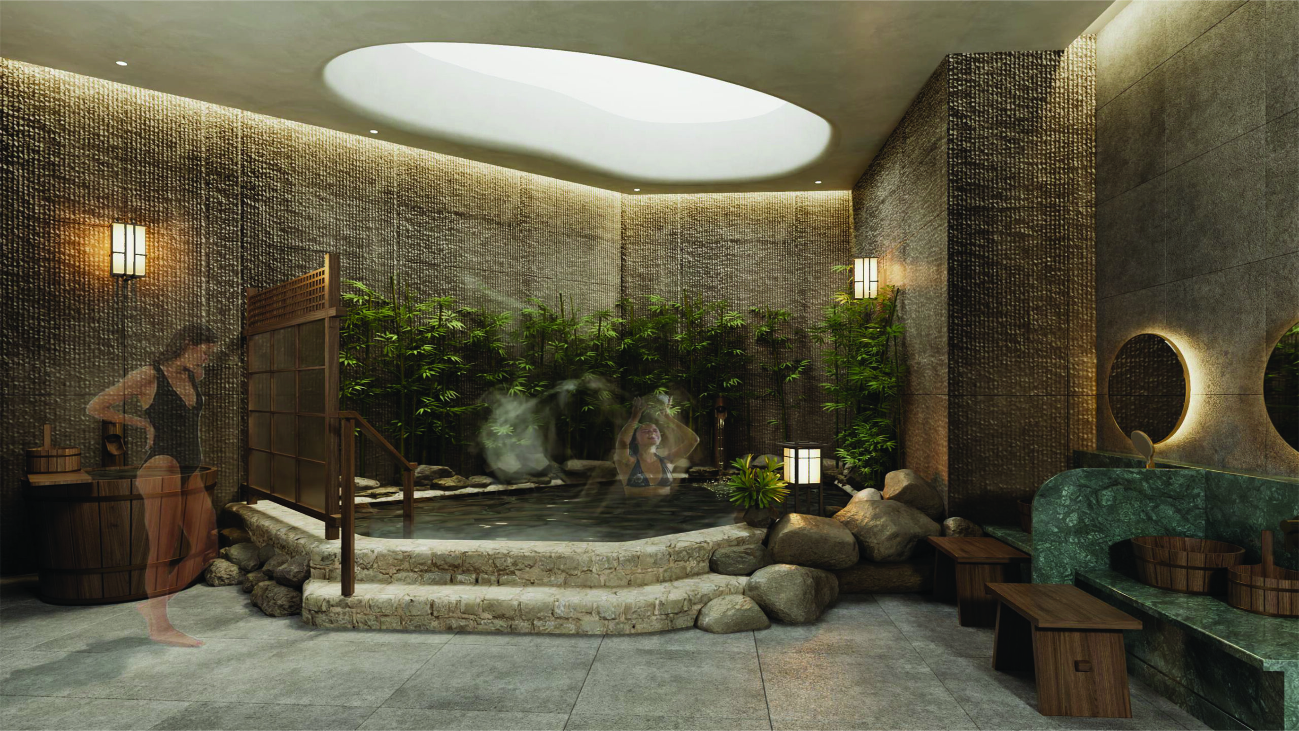 Onsen Hot Mineral Bath scaled