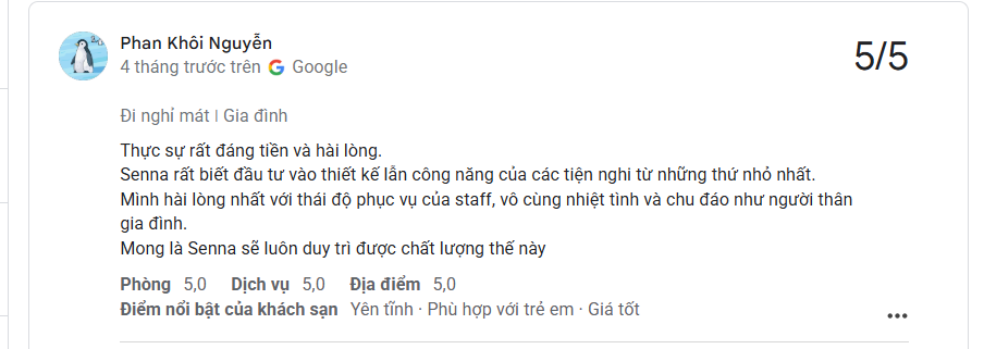 Bài đánh giá thực tế từ Google Maps về Senna Bắc Ninh năm 2026 39 screenshot 1782097643