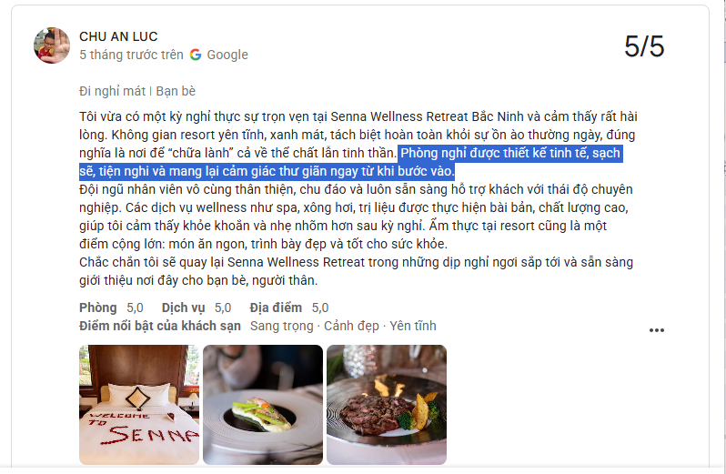 Bài đánh giá thực tế từ Google Maps về Senna Bắc Ninh năm 2026 43 screenshot 1782098898