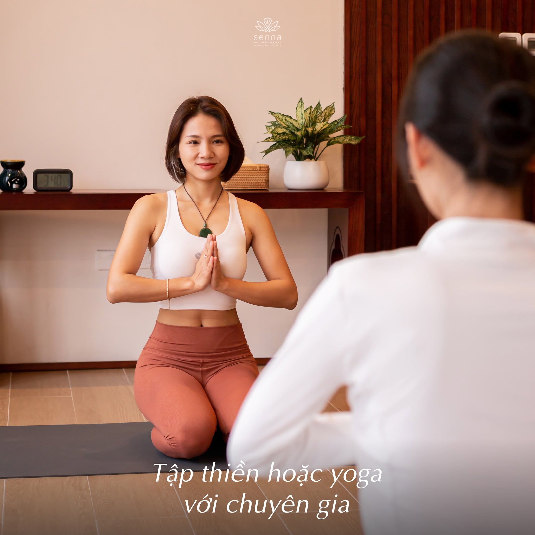 Review hệ thống bể bơi ngoài trời & phòng tập Gym hiện đại tại Senna Retreat 16 yoga thein